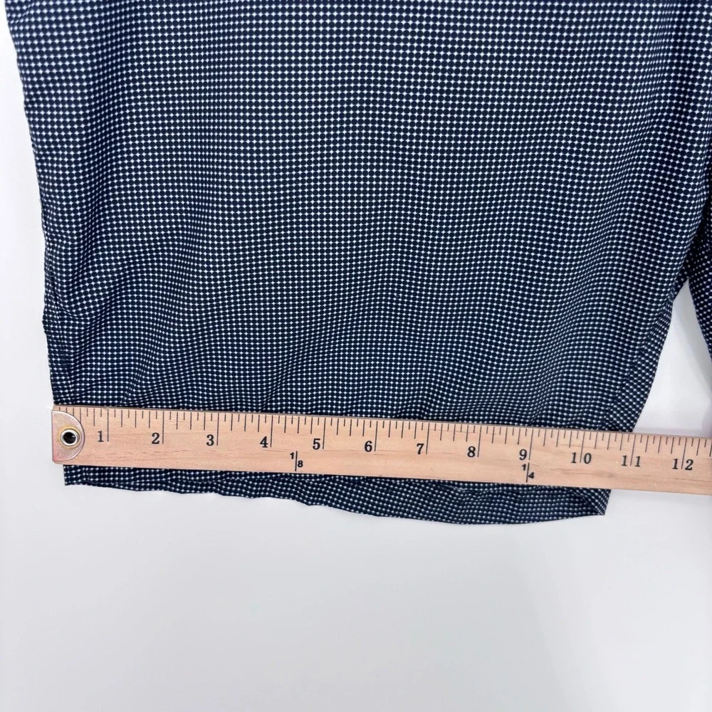 Giorgio Armani Navy Polka Dot Mesh Lined Swim Trunks Men M Board Shorts Italy